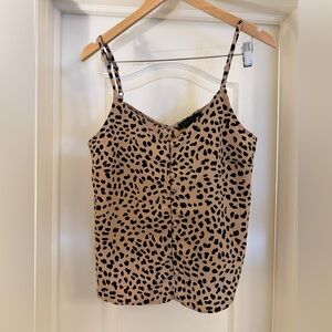 Sanctuary Beige and Black Leopard Print Cami